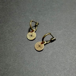 【受注制作】光　(イヤリング・ピアス／真鍮製） 4枚目の画像