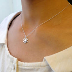 【受注制作】麻の葉（ネックレス　SV925） 3枚目の画像