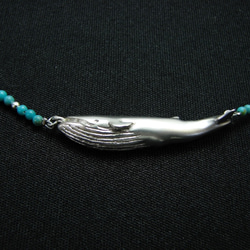 【受注制作】夢見るクジラ（ネックレス） 1枚目の画像