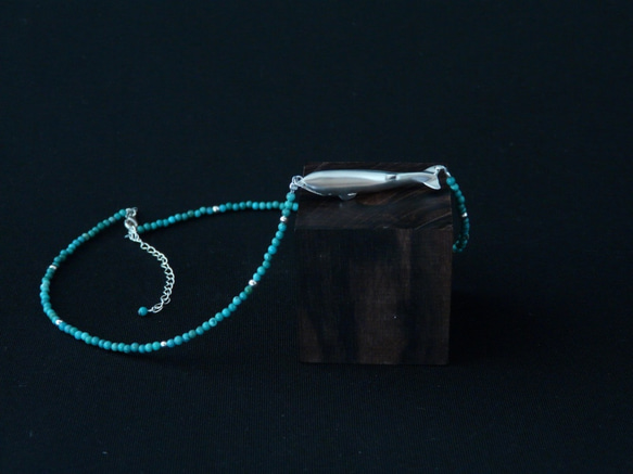 【受注制作】夢見るクジラ（ネックレス） 2枚目の画像