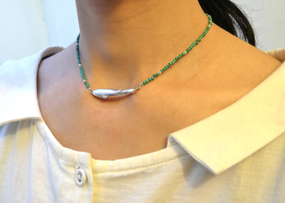 【受注制作】夢見るクジラ（ネックレス） 4枚目の画像