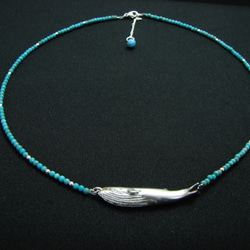 【受注制作】夢見るクジラ（ネックレス） 3枚目の画像