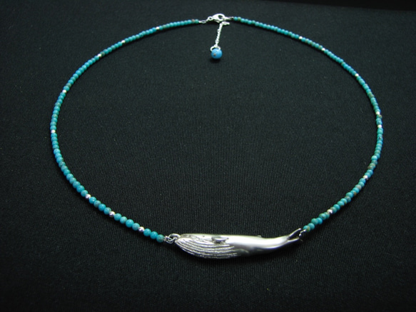 【受注制作】夢見るクジラ（ネックレス） 3枚目の画像