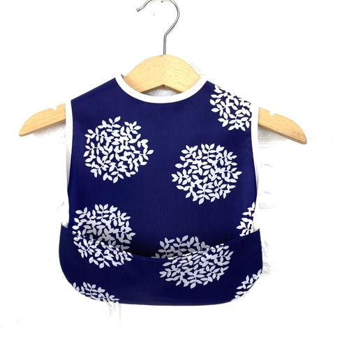 お好きな生地から選べる》 お食事エプロン スタイ ロング たまご