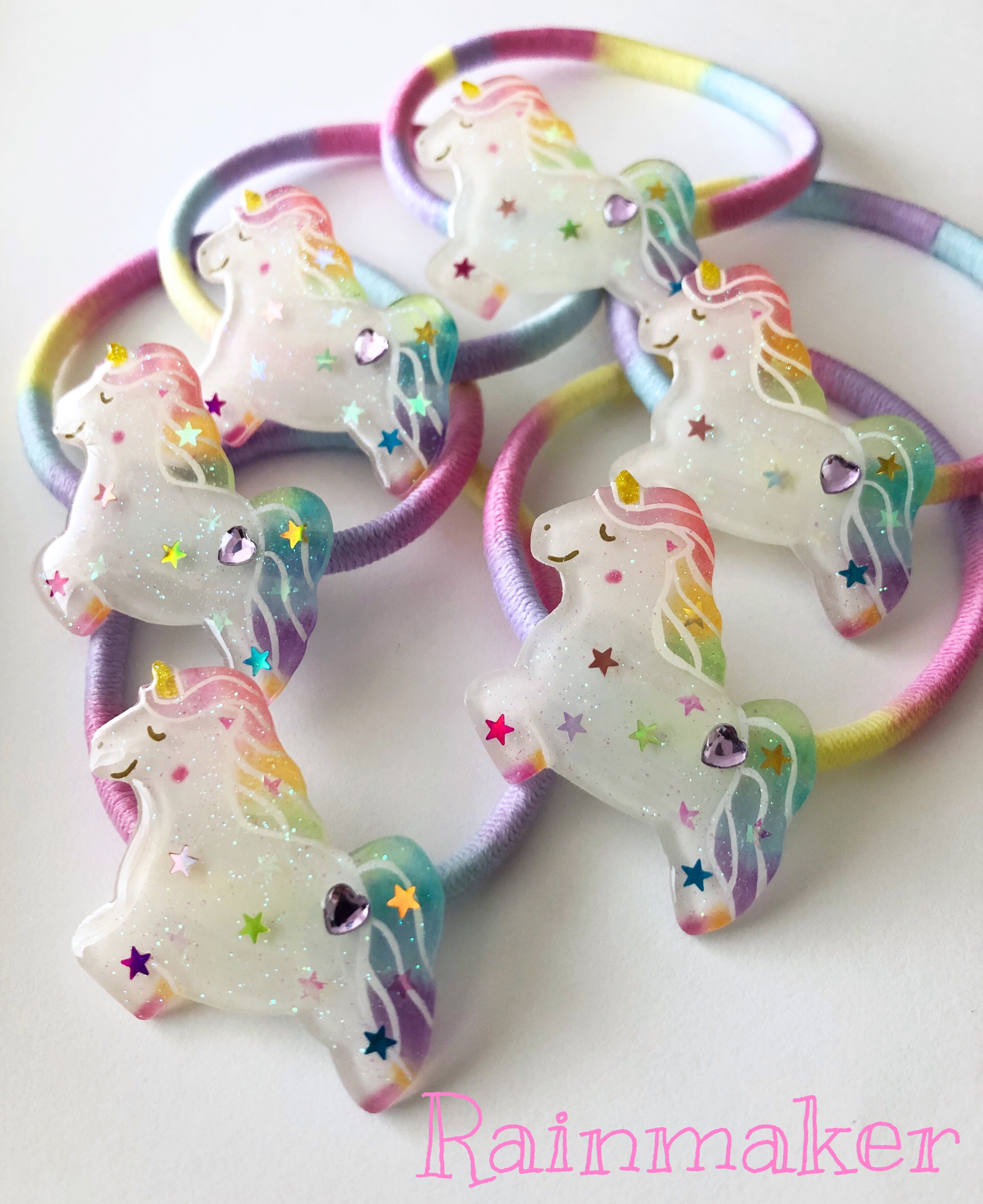 ユニコーンヘアゴム グリーン グリーン ユニコーンヘアゴム