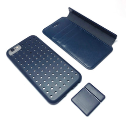 【Holes】組合式手機保護殼-iPhone6/6S/7/8-海軍藍 第2張的照片