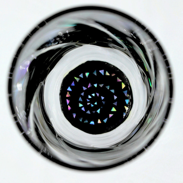 【受注製作】螺鈿グラス（UZU /黒 ） 6枚目の画像