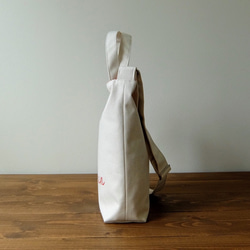 うちの子トートバッグ 2way ショルダーバッグ 散歩バッグ 写真 犬 オーダーメイド 名入れ 4枚目の画像