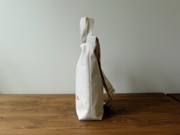 うちの子トートバッグ 2way ショルダーバッグ 散歩バッグ 写真 犬 オーダーメイド 名入れ 4枚目の画像