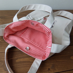 うちの子トートバッグ 2way ショルダーバッグ 散歩バッグ 写真 犬 オーダーメイド 名入れ 5枚目の画像