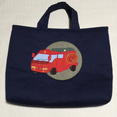 creema限定セット》《はたらく車シリーズ》消防車のワッペンの