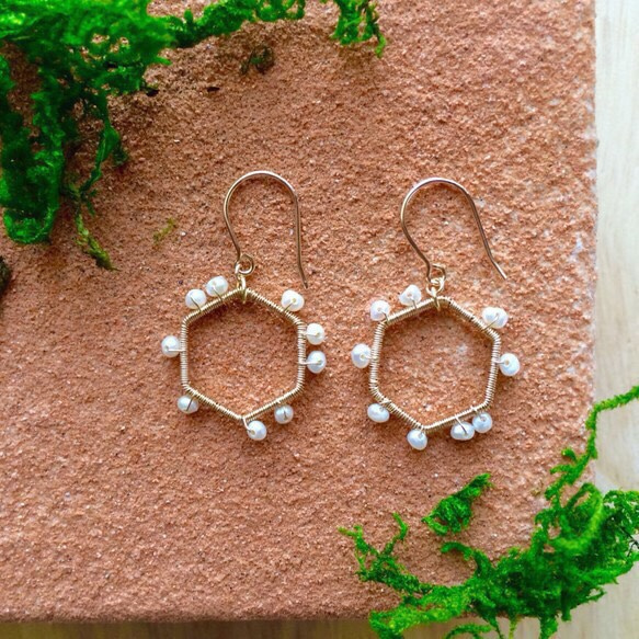 [production by order] keshi pearls earrings -1 - 第2張的照片