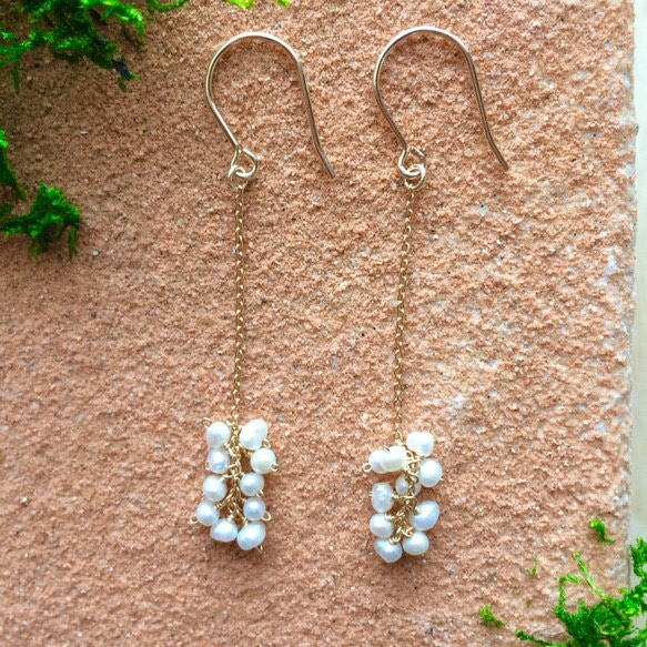keshi pearls earrings -4 第3張的照片