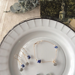 rutile quartz & lapis lazuli (bracelet) 第4張的照片