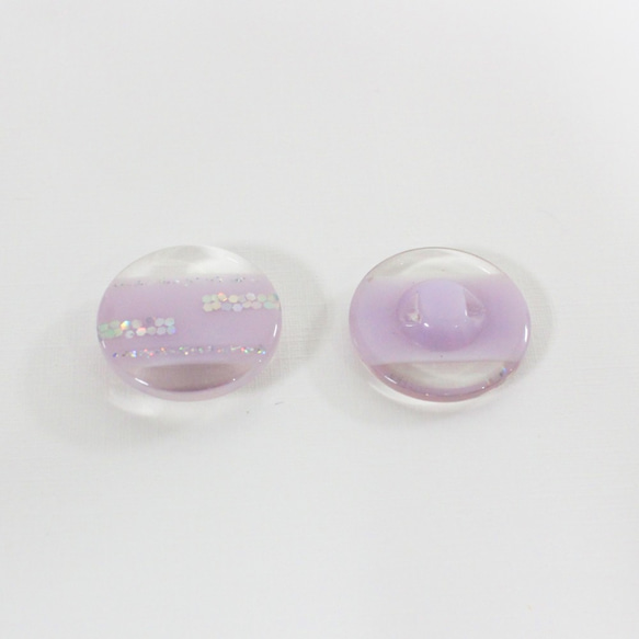 【送料無料】No.086/パープルボタン（18～20mm） 2枚目の画像