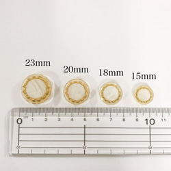 【送料無料】No.182/アイボリーボタン（23mm） 3枚目の画像