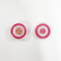 【送料無料】No.185/ピンクボタン（23mm） 2枚目の画像