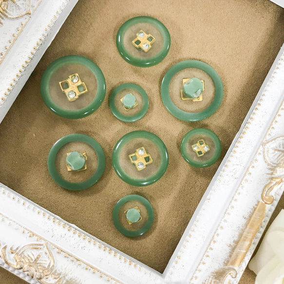 送料無料】No.187/グリーンボタン（23mm） ボタン エメリー商会 通販