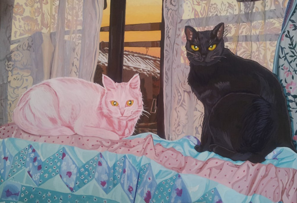 絵画（猫） 3枚目の画像