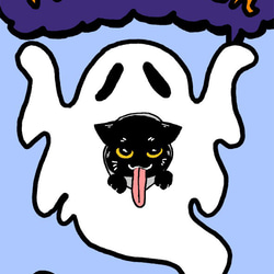 盛りたくさん★黒猫の可愛いハロウィンポストカードセット（９枚種類セット） 6枚目の画像
