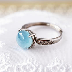【超美品★】アクアマリン　リング 243096caee49e6c87e7733a8150d81