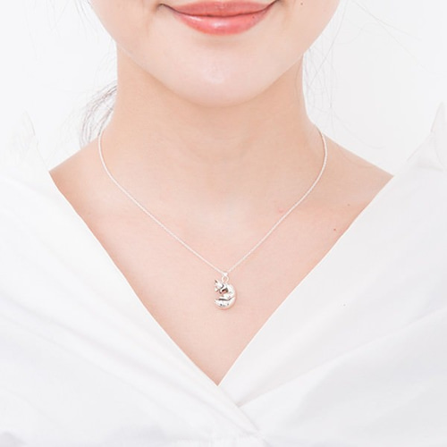 匿名配送】ハンドメイドシルバー木の葉モチーフの透かしペンダント925