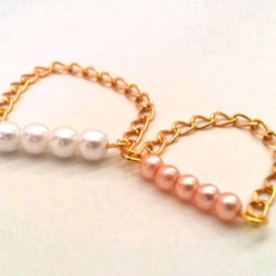 small pearls ring ～2color～ 1枚目の画像
