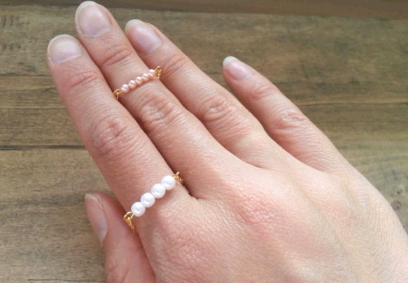 small pearls ring ～2color～ 4枚目の画像