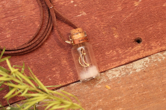 小瓶子裡的月亮項鍊 第1張的照片