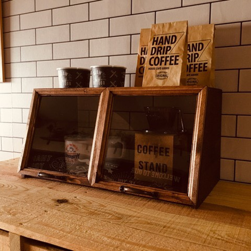 カフェ風 ショーケース 2列 THE BIG 棚・シェルフ・ラック Mark☆Armor  