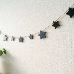 Gray グラデーション ✩ STAR GARLAND 200cm 4枚目の画像