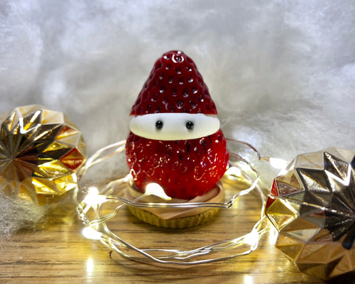 Adam/クリスマスオーナメント樹脂粘土いちごになりたいくりすます