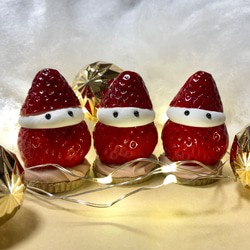 クリスマスオーナメント3点セット いちごになりたいくりすます