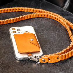 “ショルダーチェーンストラップ タイプ1” 14色 長さ調整可 サコッシュ スマホショルダー 栃木レザー 本革 10枚目の画像