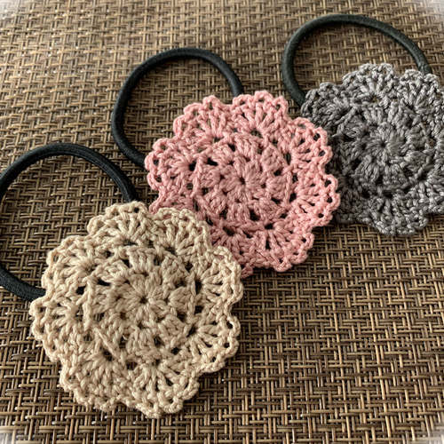 レース編みモチーフ＊ヘアゴム 《3個セット》 ヘアゴム じんたん 通販  