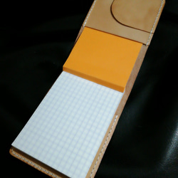 エイジングするヌメ革のRHODIA n11専用カバー 4枚目の画像