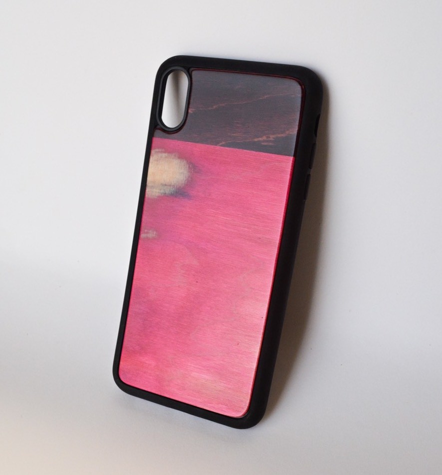 即納 職人手作り iPhoneケース スケートボード 木目 天然木 木製ケース iPhoneXS Max エコ 木工