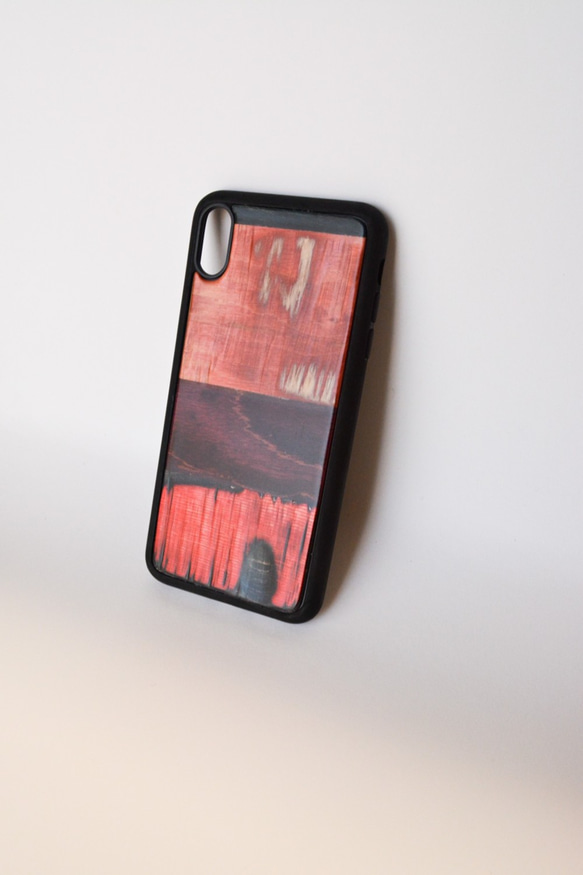 即納 職人手作り iPhoneケース スケートボード 木目 天然木 木製ケース iPhoneXS Max エコ 木工 1枚目の画像