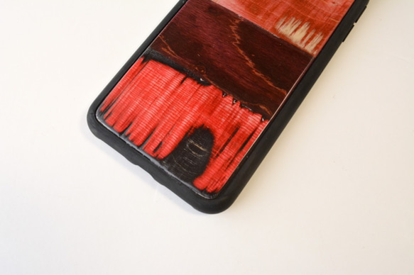 即納 職人手作り iPhoneケース スケートボード 木目 天然木 木製ケース iPhoneXS Max エコ 木工 2枚目の画像