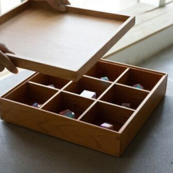 手作り✨光工房☆No.11☆木製小物入れ『ブラックBOX』 光工房☆No.11