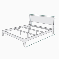 オーダーメイド 職人手作り ベッドフレーム ベット 寝室 天然木 家具 寝具 インテリア 無垢材 木製雑貨 LR2018 1枚目の画像
