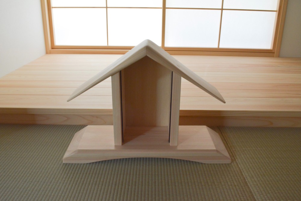 受注生産 職人手作り お札立て 神棚 モダン インテリア 木工 おうち時間 天然木 無垢材 家具 木製雑貨 LR2018