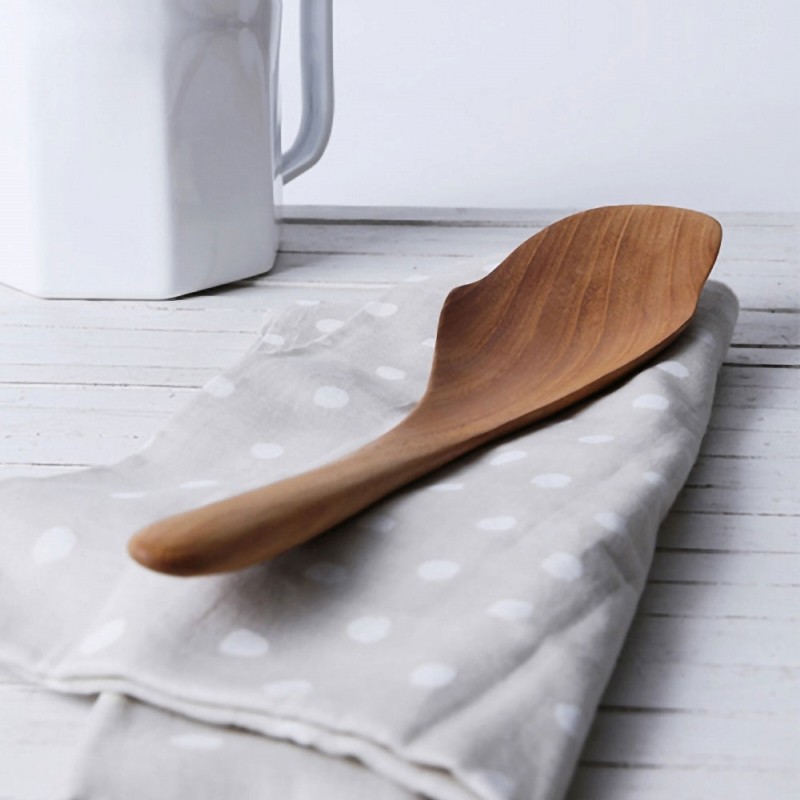 受注生産 職人手作り 取り分けスプーン キッチン カトラリー 大スプーン 天然木 無垢材 キッチン雑貨 おうち時間 LR