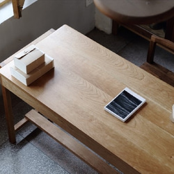 オーダーメイド 職人手作り テーブル パソコンデスク オフィス 机 インテリア 収納 天然木 家具 無垢材 LR2018 3枚目の画像