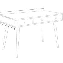 オーダーメイド 職人手作り 勉強机 デスク テーブル 学習机 机 北欧家具 オフィス 収納 天然木 エコ LR2018 1枚目の画像