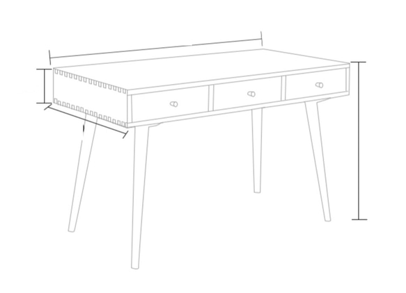 オーダーメイド 職人手作り 勉強机 デスク テーブル 学習机 机 北欧家具 オフィス 収納 天然木 エコ LR2018 1枚目の画像