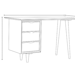 オーダーメイド 職人手作り 学習机 パソコンデスク オフィス 天然木 木目 収納 テーブル 無垢材 エコ LR2018 1枚目の画像