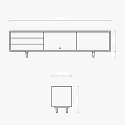 オーダーメイド 職人手作り モダン 北欧 テレビボード ローボード テレビ台 家具 木目 天然木 木工 LR2018 1枚目の画像