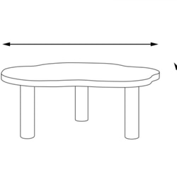 オーダーメイド 職人手作り センターテーブル コーヒーテーブル ローテーブル 木目 北欧家具 天然木 エコ LR2018 1枚目の画像