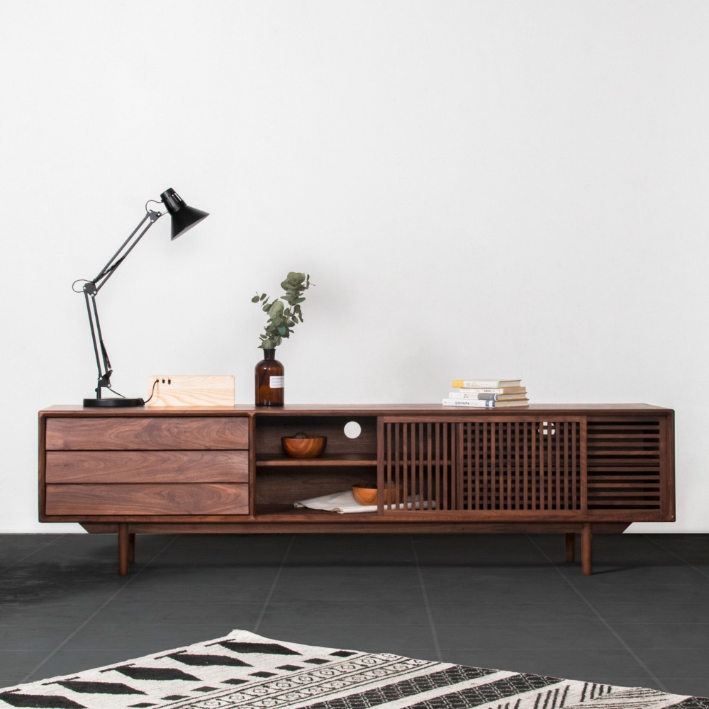 オーダーメイド 職人手作り テレビボード ローボード テレビ台 AVボード 北欧家具 無垢材 天然木 エコ LR2018